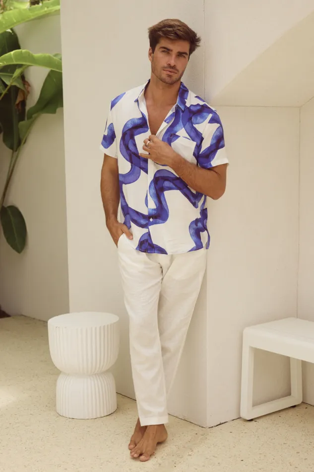 Runaway The Label Sets Menswear VISTA SHIRT 8211 SQUIGGLE PRINT