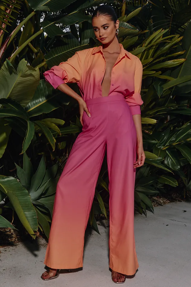 Runaway The Label Shirts and Blouses Shop SUELA SHIRT 8211 PINKORANGE Runaway The Label Shirts and Blouses Shop SUELA SHIRT 8211 PINKORANGE
