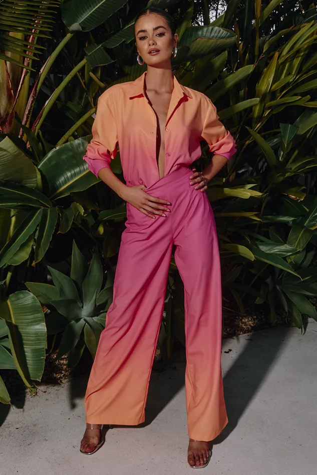 Runaway The Label Shirts and Blouses Shop SUELA SHIRT 8211 PINKORANGE Runaway The Label Shirts and Blouses Shop SUELA SHIRT 8211 PINKORANGE