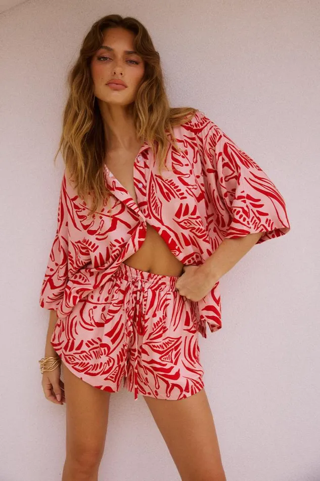 Runaway The Label Shirts and Blouses Shop VENUS SHIRT 8211 SANTINO PINK