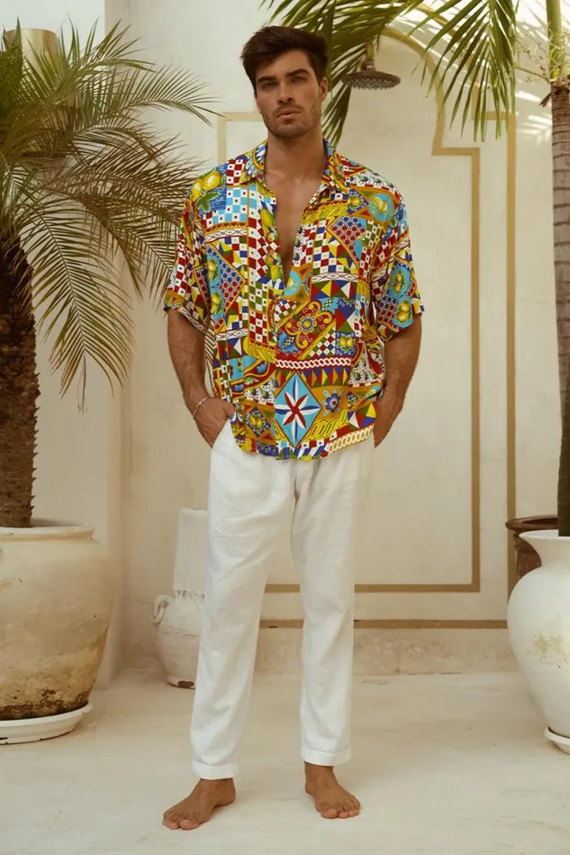 Runaway The Label Shirts Menswear DANTE SHIRT 8211 PHAEDRA PRINT