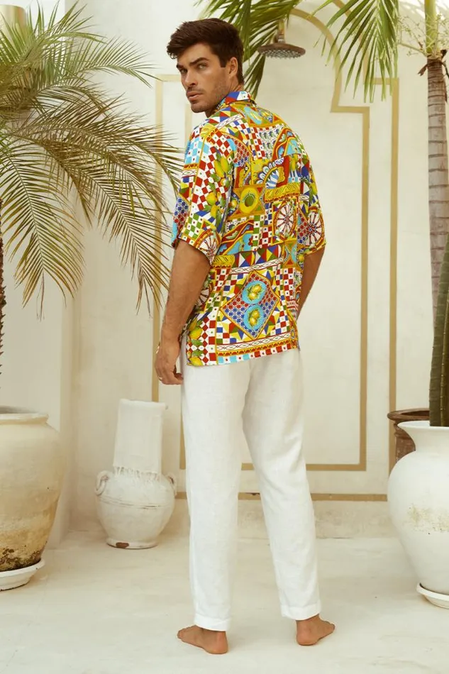 Runaway The Label Shirts Menswear DANTE SHIRT 8211 PHAEDRA PRINT