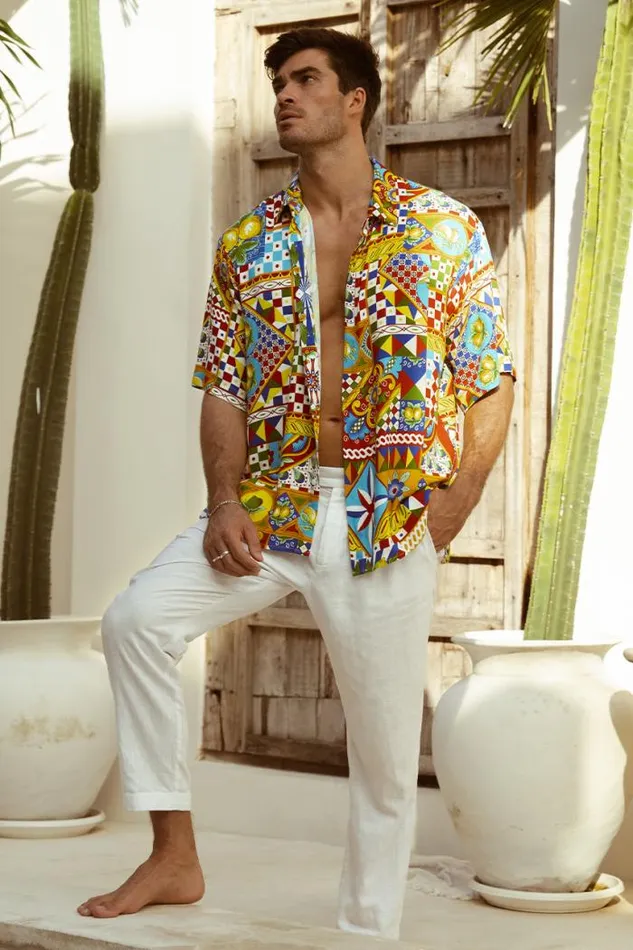 Runaway The Label Shirts Menswear DANTE SHIRT 8211 PHAEDRA PRINT