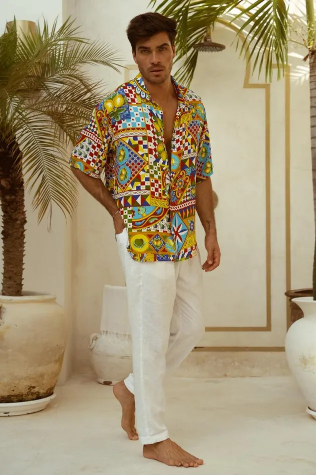 Runaway The Label Shirts Menswear DANTE SHIRT 8211 PHAEDRA PRINT