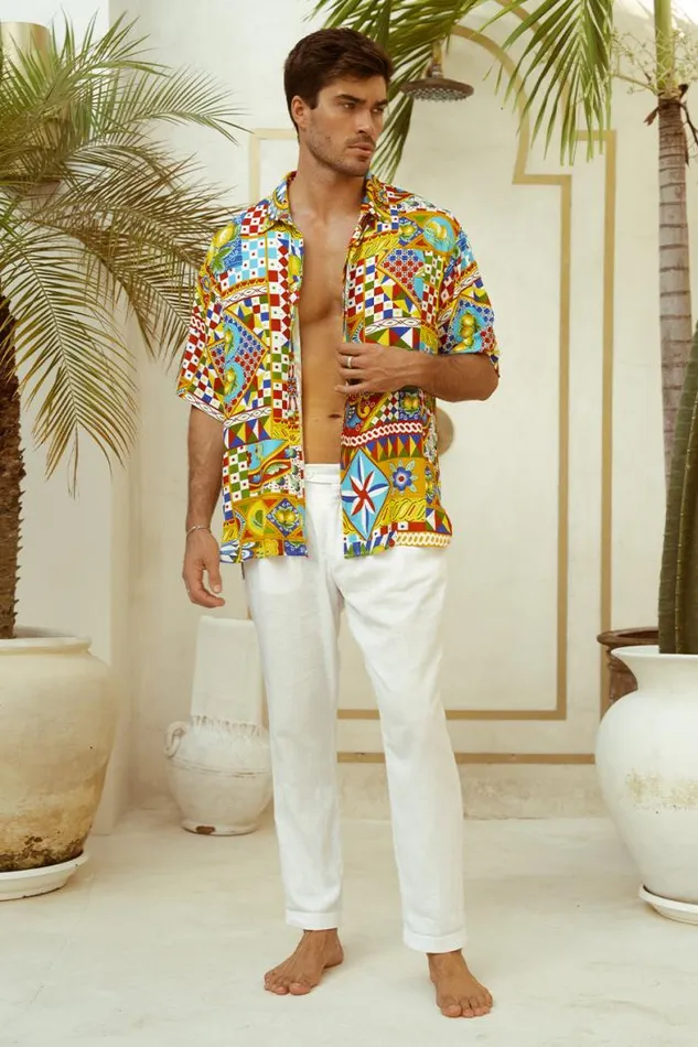 Runaway The Label Shirts Menswear DANTE SHIRT 8211 PHAEDRA PRINT