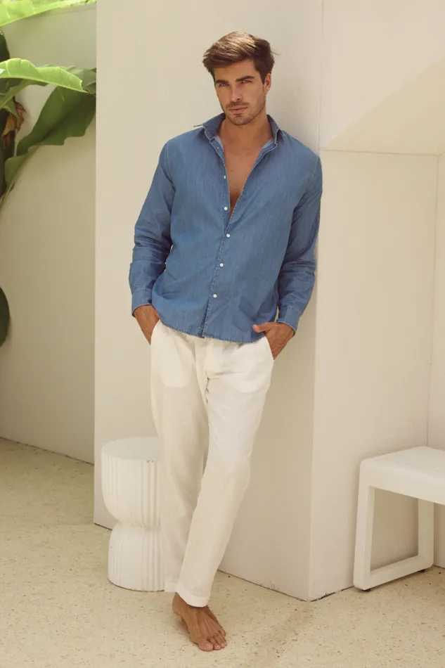 Runaway The Label Shirts Menswear JAKE SHIRT 8211 BLUE