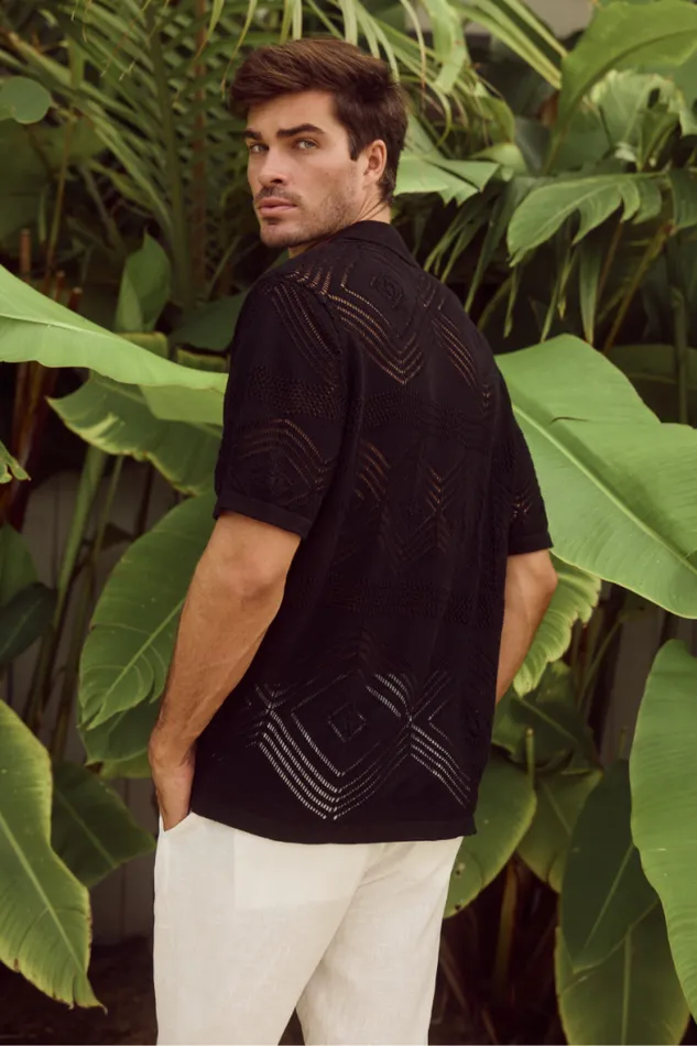 Runaway The Label Shirts Menswear LIAM SHIRT 8211 BLACK