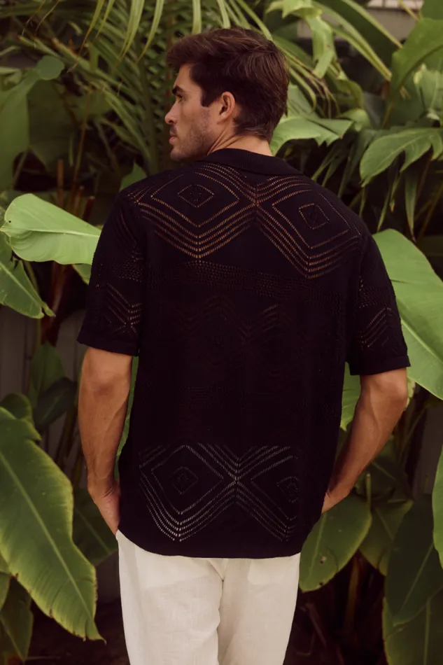 Runaway The Label Shirts Menswear LIAM SHIRT 8211 BLACK