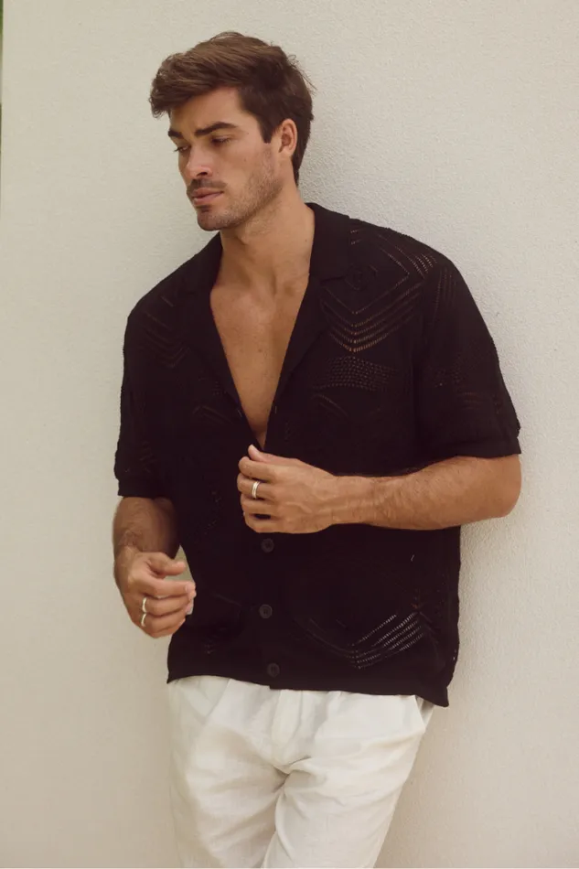 Runaway The Label Shirts Menswear LIAM SHIRT 8211 BLACK