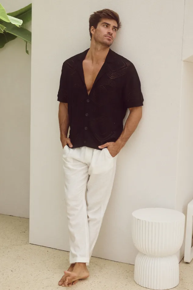 Runaway The Label Shirts Menswear LIAM SHIRT 8211 BLACK
