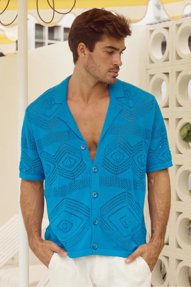 Runaway The Label Shirts Menswear LIAM SHIRT 8211 BLUE