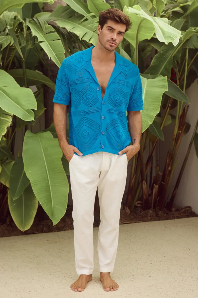 Runaway The Label Shirts Menswear LIAM SHIRT 8211 BLUE