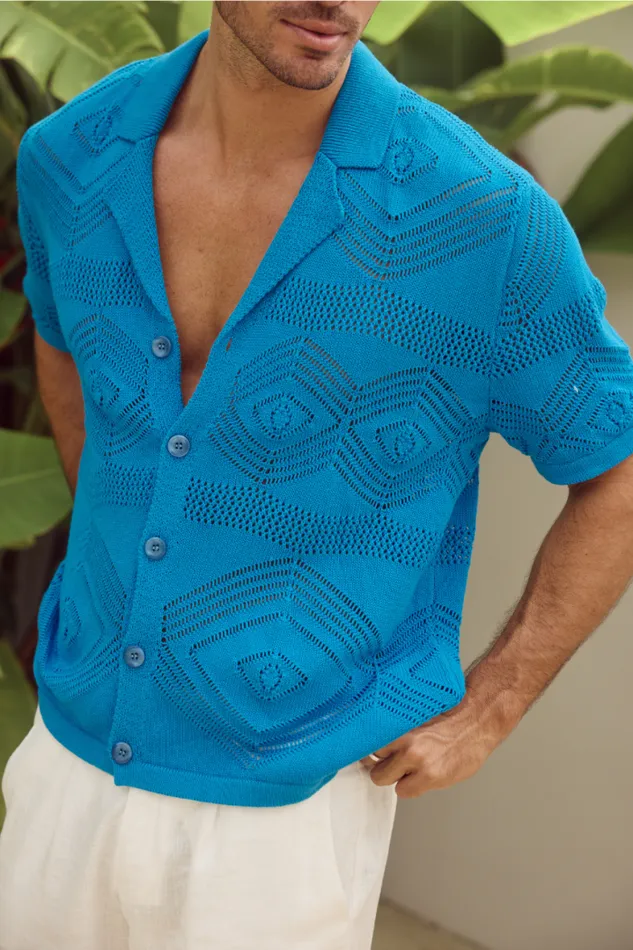 Runaway The Label Shirts Menswear LIAM SHIRT 8211 BLUE