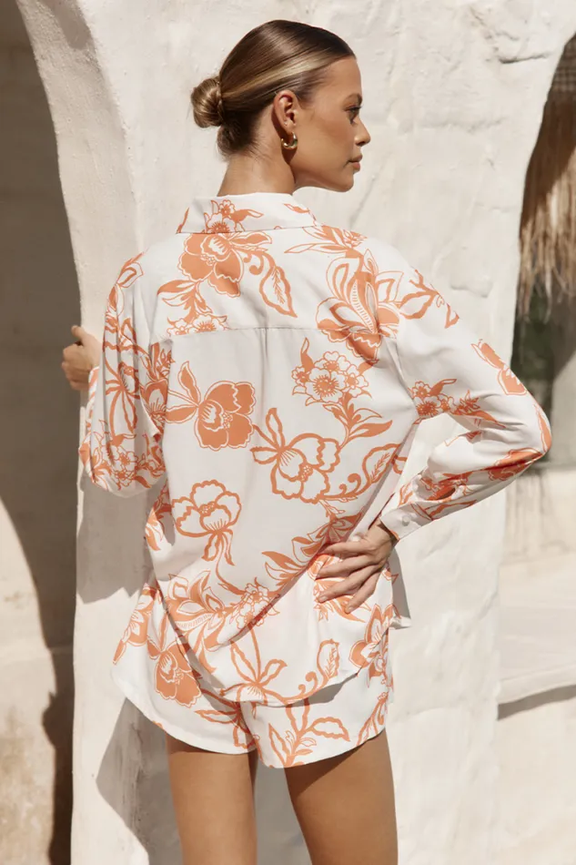Runaway The Label Shorts Shop Caliente Short 8211 WhiteOrange Runaway The Label Shorts Shop Caliente Short 8211 WhiteOrange