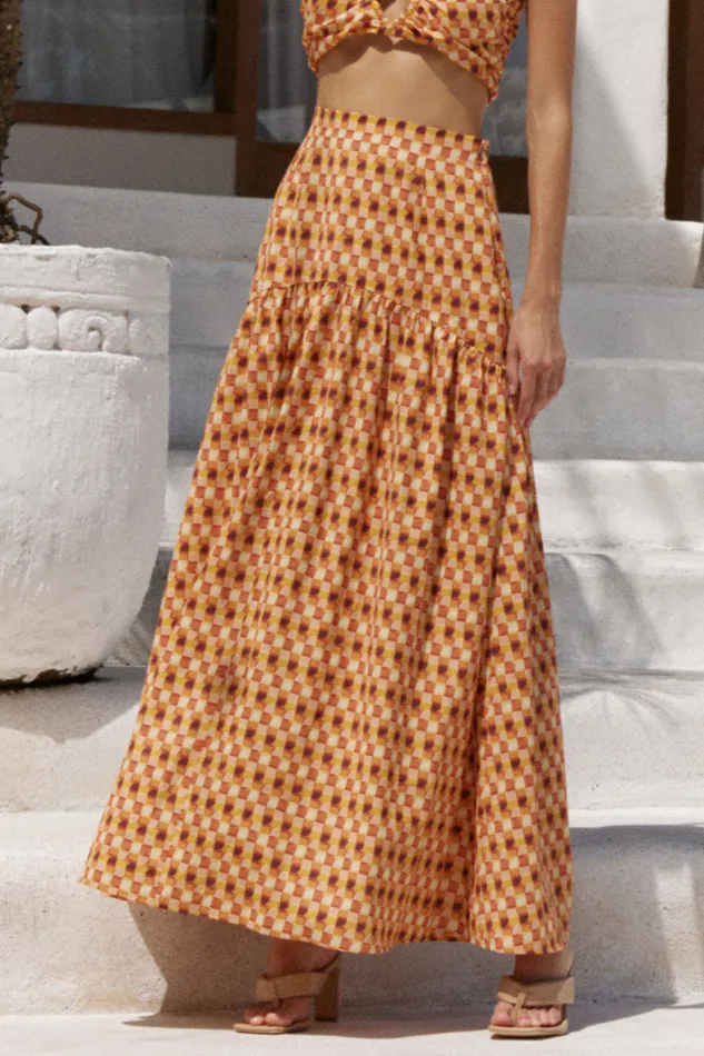 Runaway The Label Skirts Shop Giza Maxi Skirt 8211 Bronze