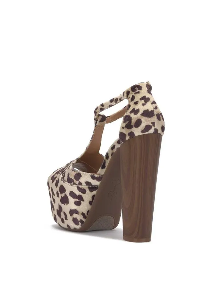Sandals Shoes Jessica Simpson Dany TStrap Platform Sandal In Baby Leopard