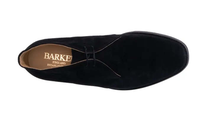 Sandwell 8211 Black Suede Men Barker Shoes Mens Boots