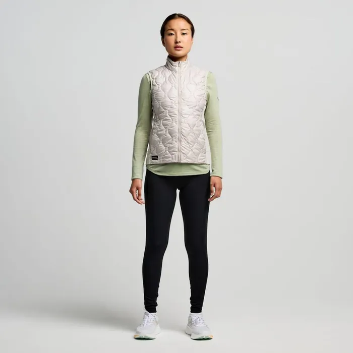 Saucony Jackets Women Hurricane Insulated Vest Dove