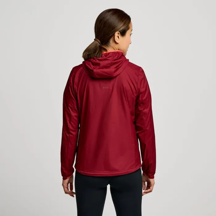 Saucony Jackets Women Peregrine Packaway Jacket Currant