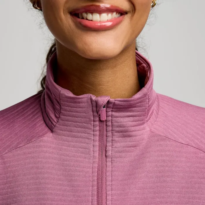 Saucony Jackets Women Triumph 3d 12 Zip Viola Heather
