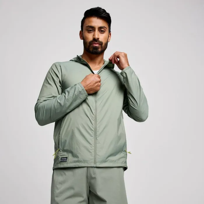 Saucony Tops Men Peregrine Packaway Jacket Bough
