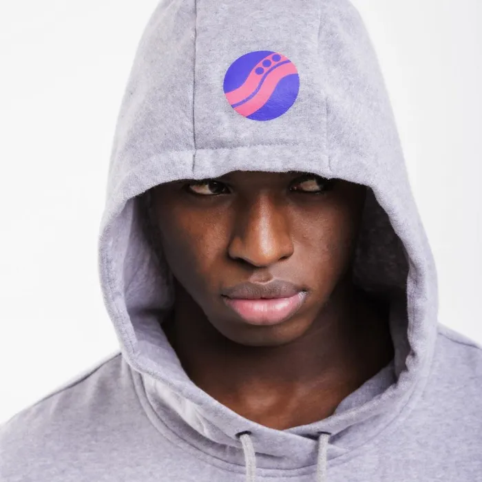 Saucony Tops Men X Frank Cooke Rested Hoodie Light Grey Heather