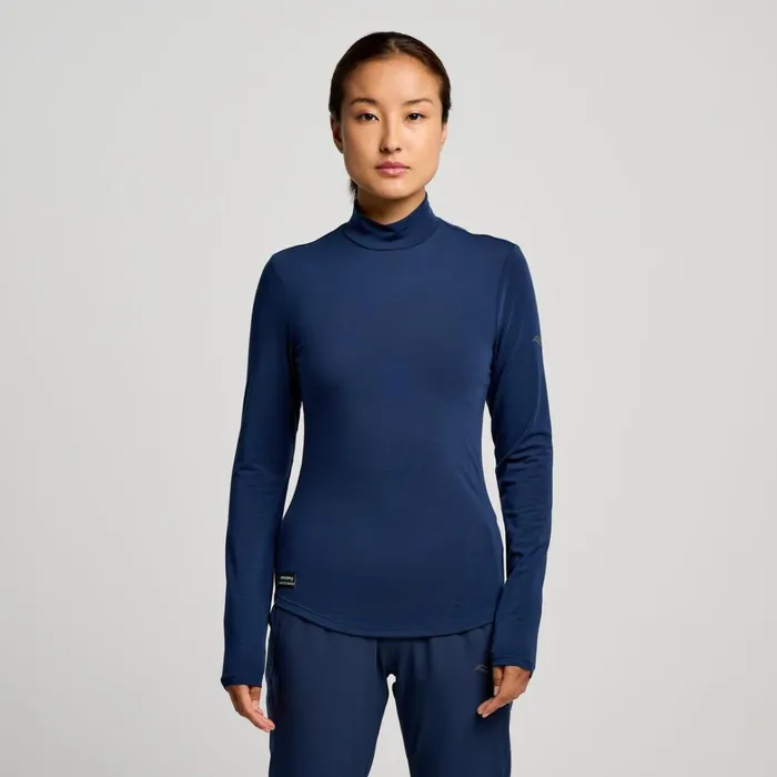 Saucony Tops Women Triumph Long Sleeve Navy