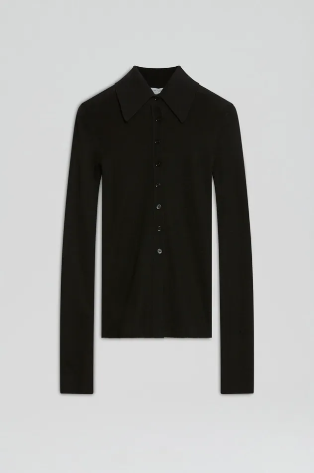 Scanlan Theodore BABYWOOL CARDIGAN BLACK ALL Women Babywool Scanlan Theodore BABYWOOL CARDIGAN BLACK ALL Women Babywool