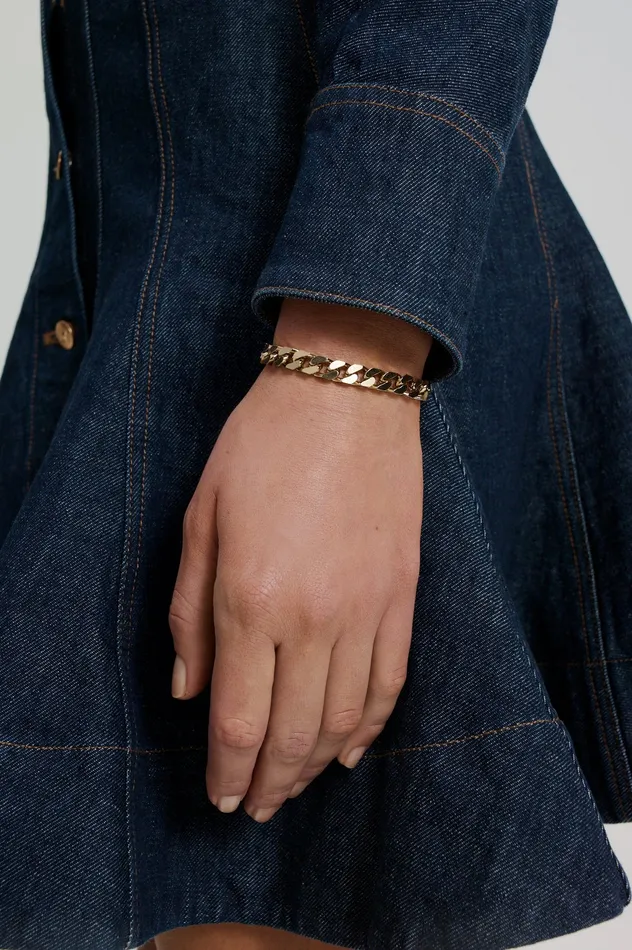 Scanlan Theodore FLAT CHAIN BRACELET LIGHTGOLD Women Jewelry
