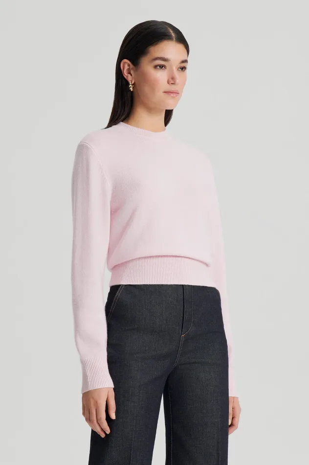 Scanlan Theodore Knitwear Women CASHMERE CREW SWEATER PALEPINK