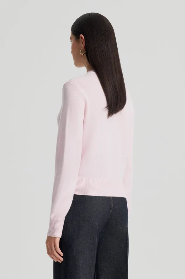 Scanlan Theodore Knitwear Women CASHMERE CREW SWEATER PALEPINK