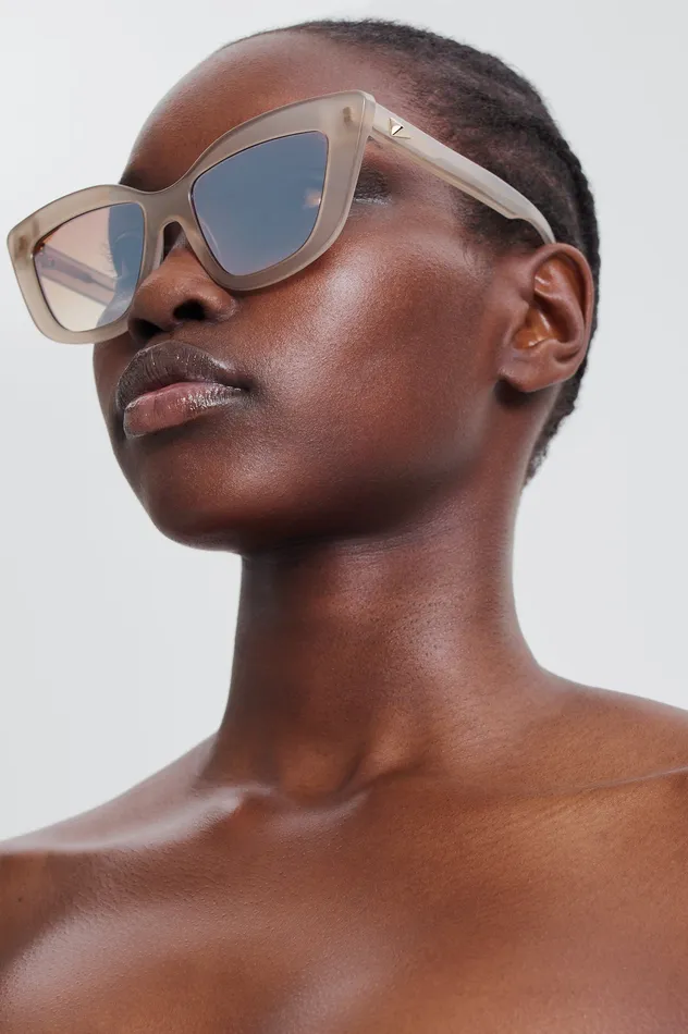 Scanlan Theodore ST SOFT CAT EYE SUNGLASSES CRYSTALGREY Women Eyewear