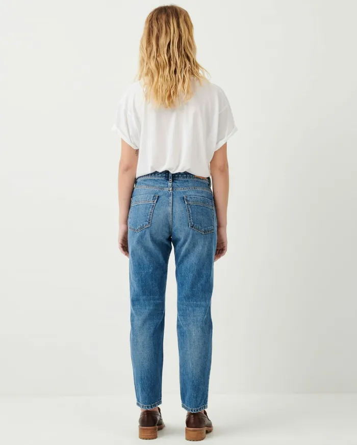 Sessn Womens Denim Santi dad o Vintage Blue Casaul