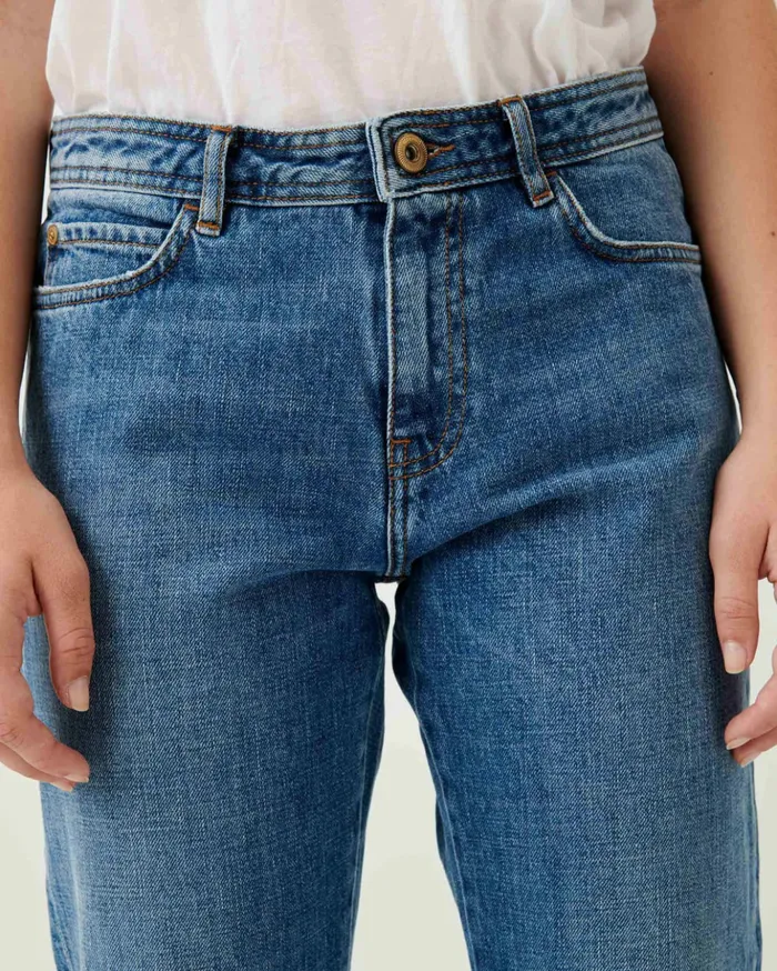 Sessn Womens Denim Santi dad o Vintage Blue Casaul