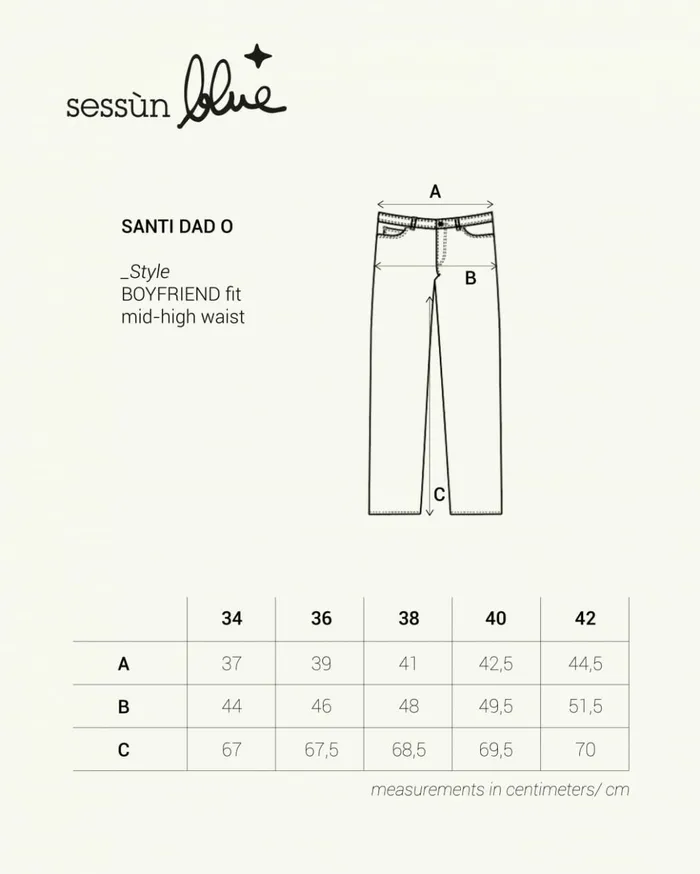 Sessn Womens Denim Santi dad o Vintage Blue Casaul