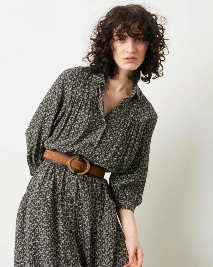 Sessn Womens Dresses Jeannette Coffee Blue Orozco