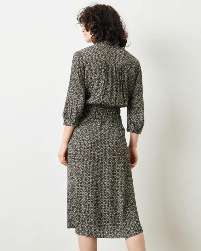 Sessn Womens Dresses Jeannette Coffee Blue Orozco