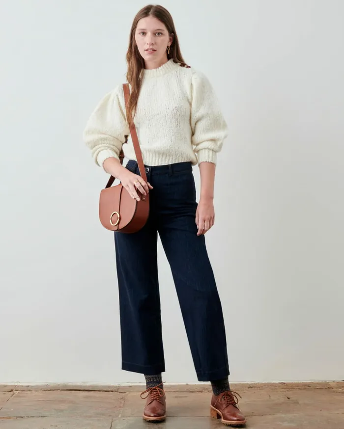 Sessn Womens Jumpers Nutty Fleur de Sel