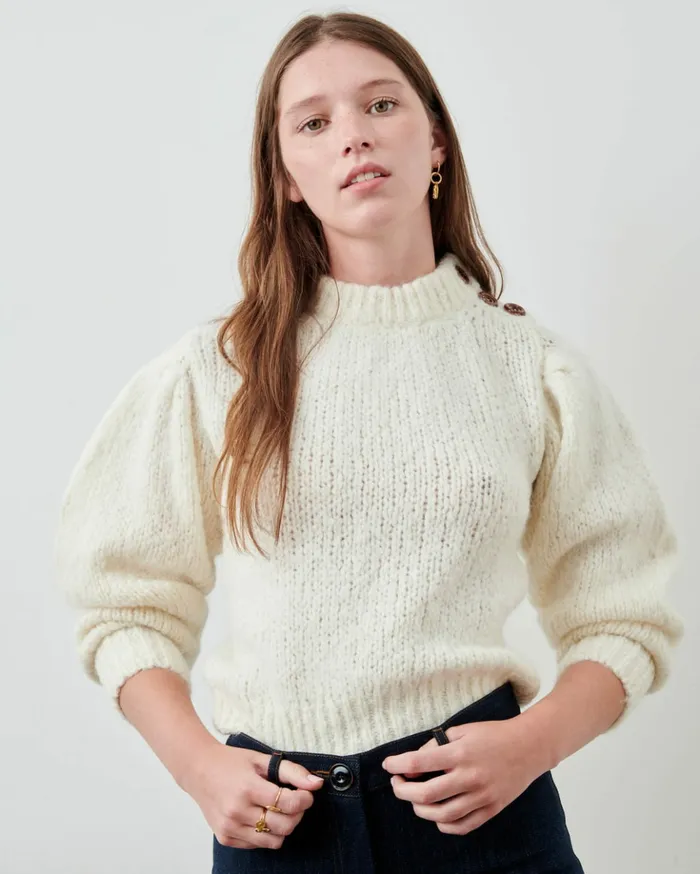 Sessn Womens Jumpers Nutty Fleur de Sel