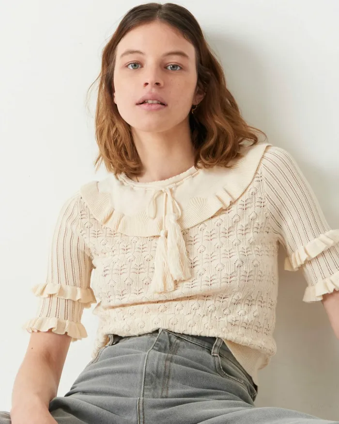Sessn Womens Jumpers Oye Fleur de Sel