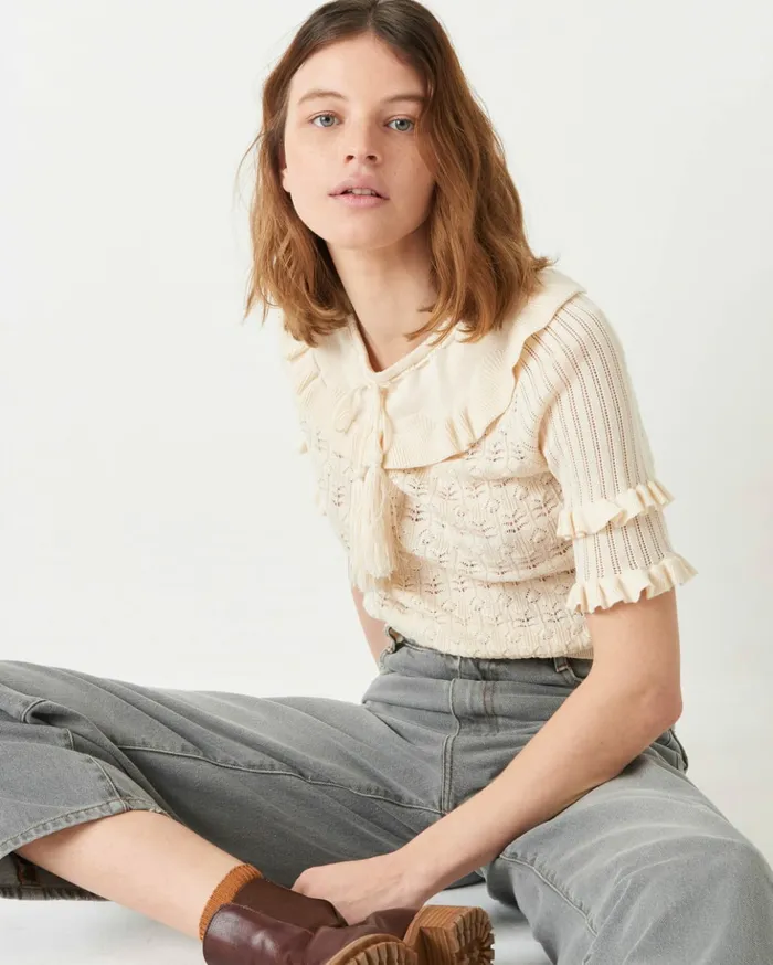 Sessn Womens Jumpers Oye Fleur de Sel