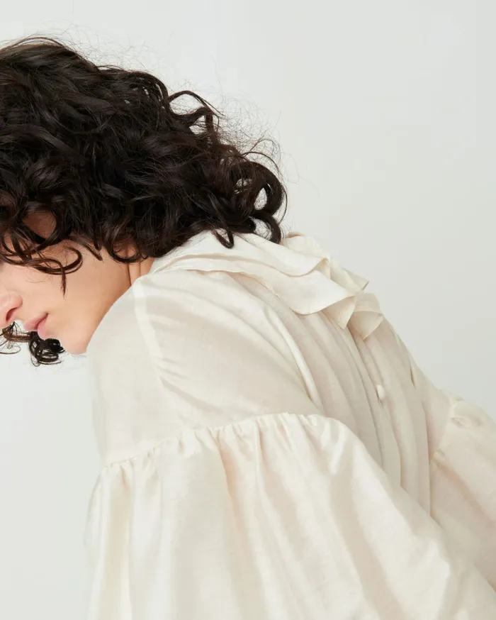 Sessn Womens Shirts And Blouses Bloem Antic White For Sale