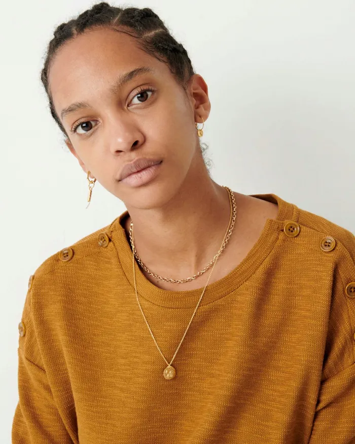 Sessn Womens TShirts And Tops Austin Honey Gold For Sale