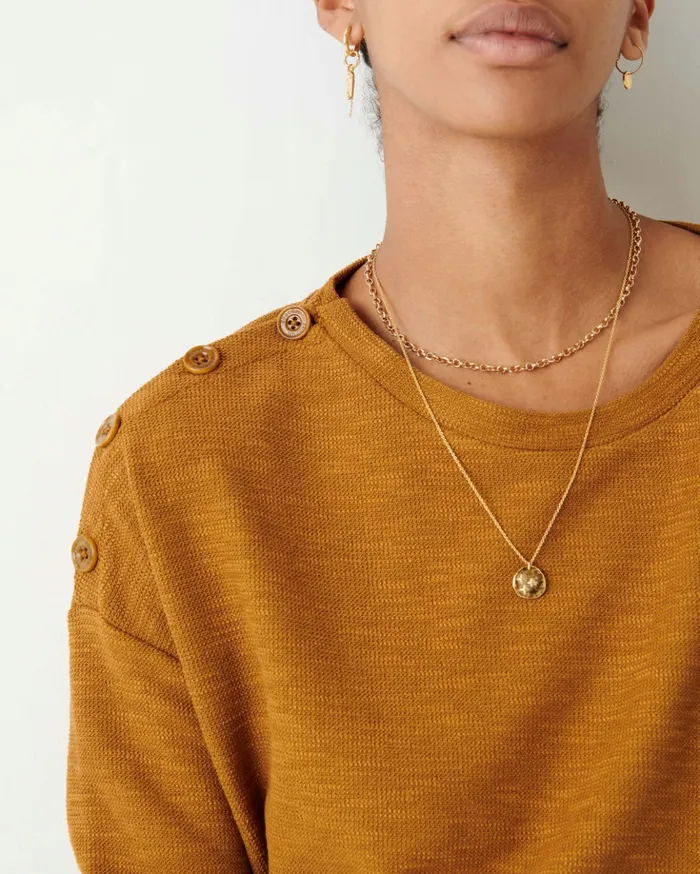 Sessn Womens TShirts And Tops Austin Honey Gold For Sale