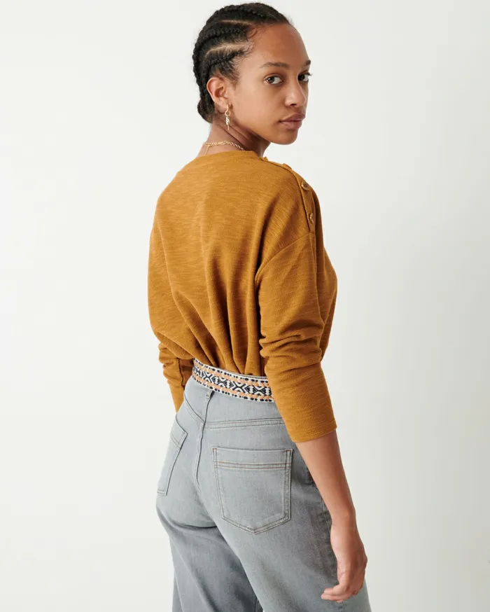 Sessn Womens TShirts And Tops Austin Honey Gold For Sale