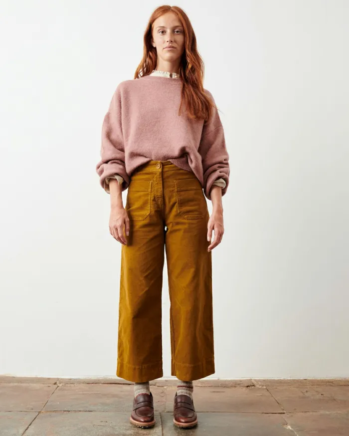 Sessn Womens Trousers Hudson street Honey Gold