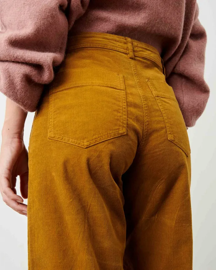 Sessn Womens Trousers Hudson street Honey Gold