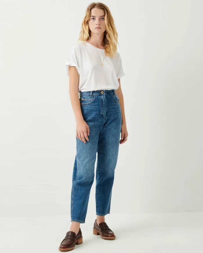 Sessn Womens Trousers Loon pant Vintage Blue