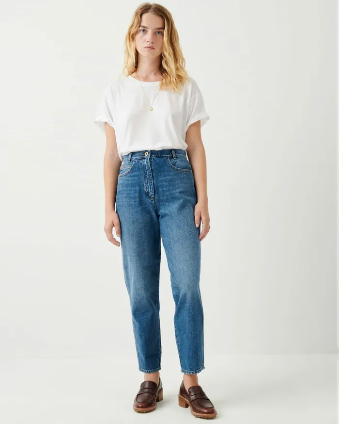 Sessn Womens Trousers Loon pant Vintage Blue