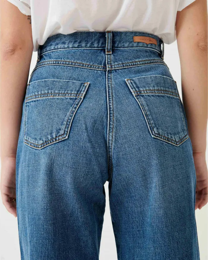 Sessn Womens Trousers Loon pant Vintage Blue